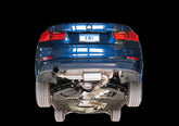 AWE Touring Edition Exhaust + Performance Mid Pipe for BMW F30 320i, Single Side - Chrome Silver Tip (102mm) - Mounted